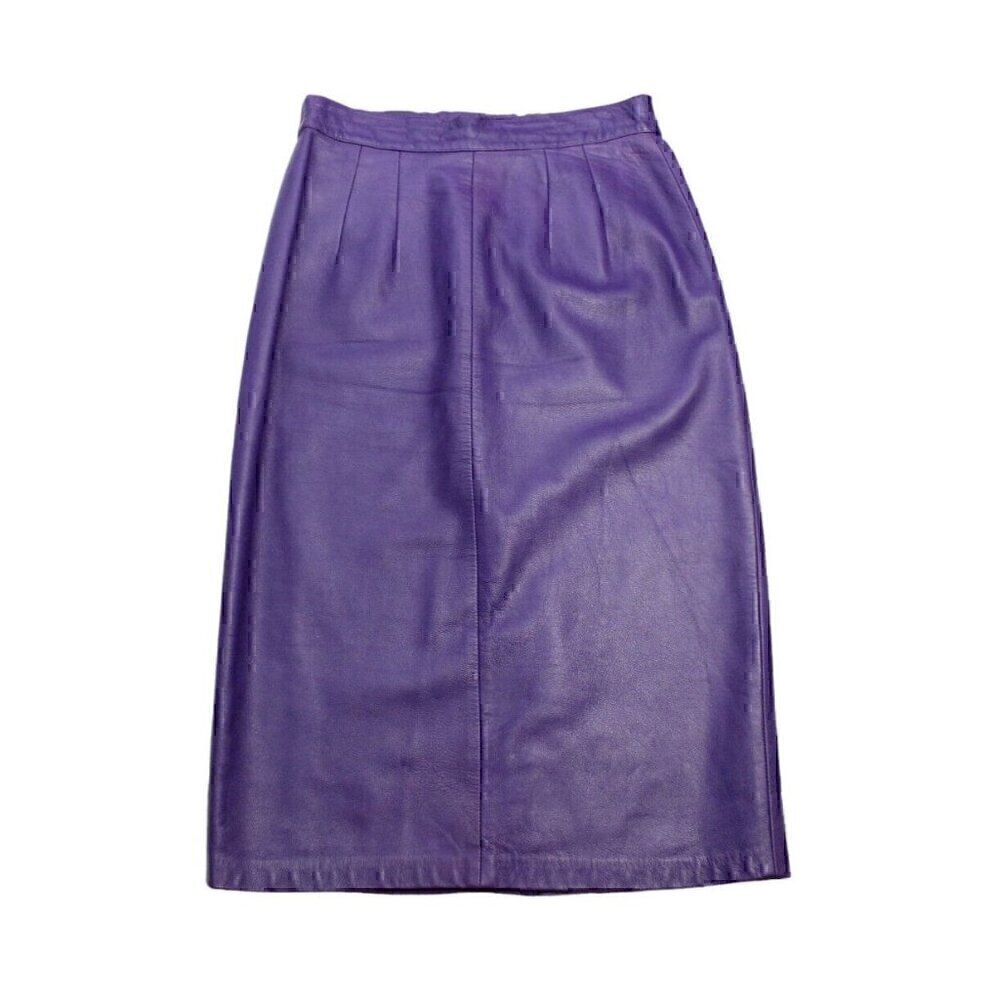 Elegant Purple Midi Skirt